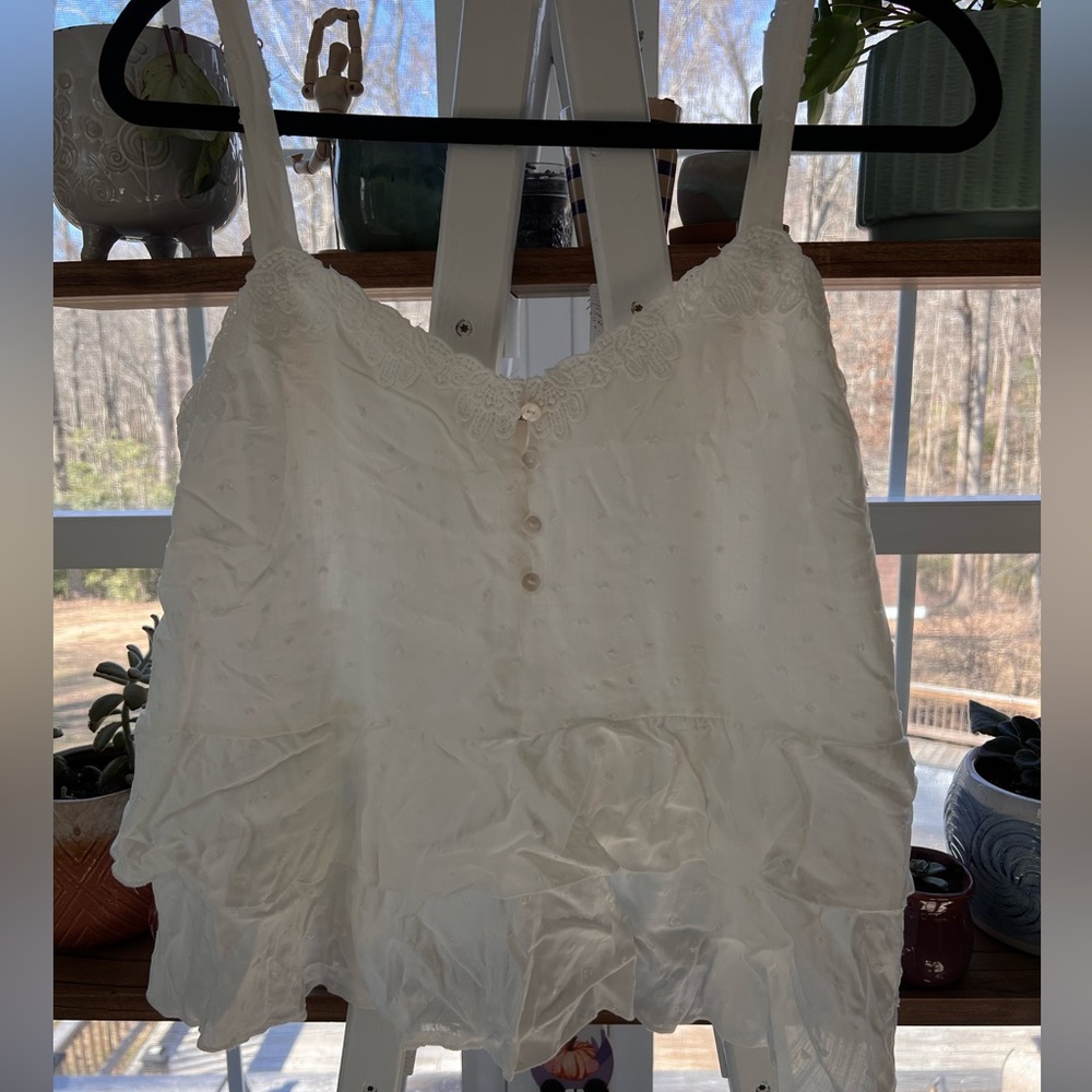 White Tank Top Blouse